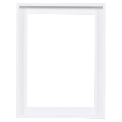 Baklijst Aurora 20x20 cm | wit | lege lijst (zonder glas en achterwand)