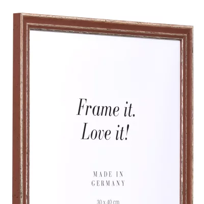 Holzrahmen Dijon 50x60 cm | braun | Normalglas (2 mm)