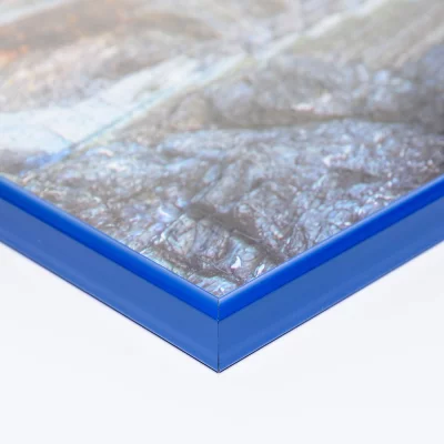 Puslespillramme i kunststoff for 1500 deler 60x80 cm | Blå | Kunstglass (1,5 mm)