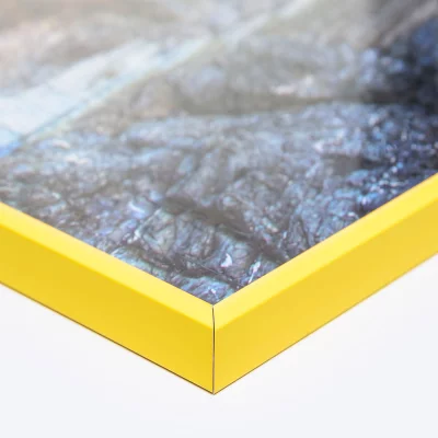 Puslespillramme i kunststoff for 1500 deler 60x80 cm | Gul | Kunstglass (1,5 mm)