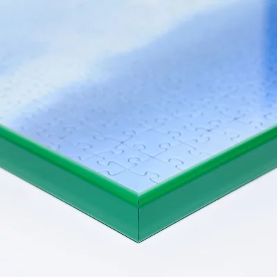 Puslespillramme i kunststoff for 1500 deler 60x80 cm | Grønn | Kunstglass (1,5 mm)
