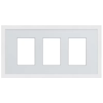 Multiramka na zdjęcia Nouvelle 3x10x15 cm | biały | szkło standardowe (2 mm)