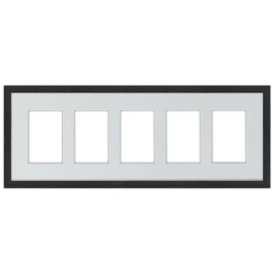 Galerierahmen Nouvelle 5x10x15 cm | schwarz | Normalglas (2 mm)