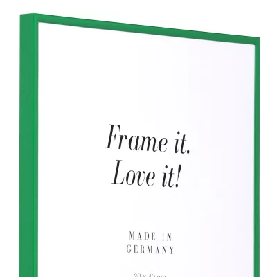 Kunststof kader ART op maat groen | normaal glas (2 mm)