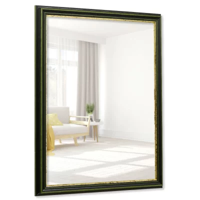 Specchiera Toulouse 10,5x14,8 cm (A6) | verde e dorato | Specchio (3 mm)