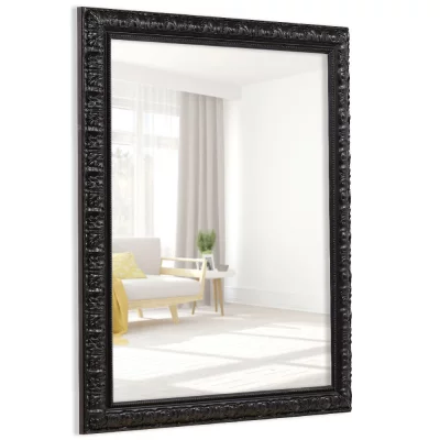 Lustro na ścianę Cassis na wymiar czarny | lustro (3 mm)