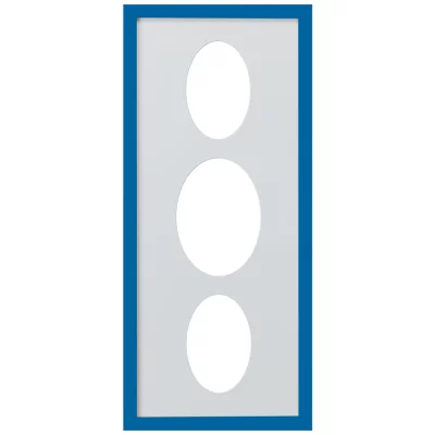 3er Galerierahmen Top Cube in 25x60 cm Ovalausschnitt 2x10x15 cm, 1x13x18 cm | maritime | Normalglas (2 mm)
