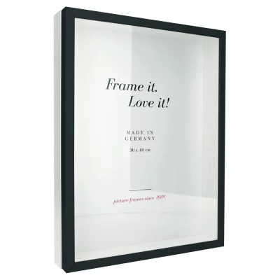 Unibox Bildram 13x18 cm | svart-vit | Standardglas (2 mm)
