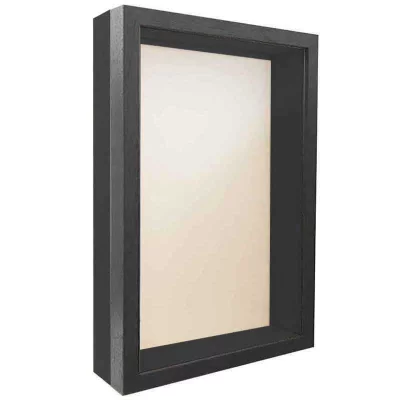 Unibox Bilderrahmen 50x50 cm | grau-schwarz | Normalglas (2 mm)