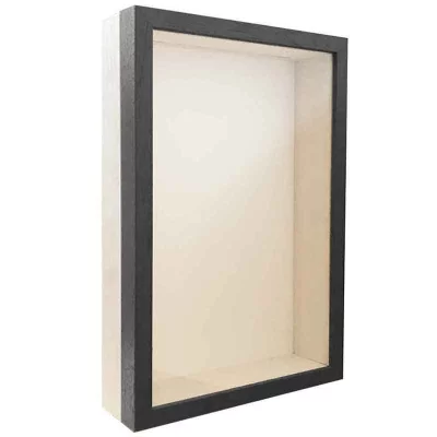 Unibox Bilderrahmen 50x50 cm | grau-weiß | Normalglas (2 mm)