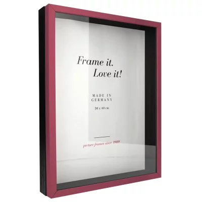 Unibox Bildram 13x18 cm | röd-svart | Standardglas (2 mm)