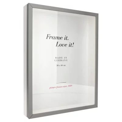Unibox Bildram 13x18 cm | ljusgrå-vit | Standardglas (2 mm)