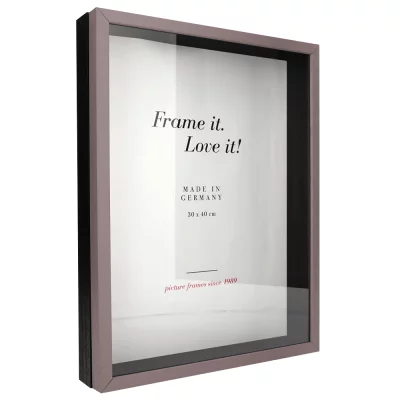 Unibox Bildram 13x18 cm | brun-svart | Standardglas (2 mm)