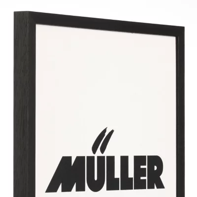 Houten kader Beieren 10x15 cm | zwart | normaal glas (2 mm)