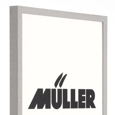 Houten kader Beieren op maat lichtgrijs | normaal glas (2 mm)
