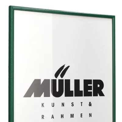 Houten fotolijst Hessen 28x35 cm | grasgroen | normaal glas (2 mm)