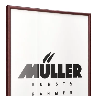 Houten fotolijst Hessen 28x35 cm | mahonie | normaal glas (2 mm)