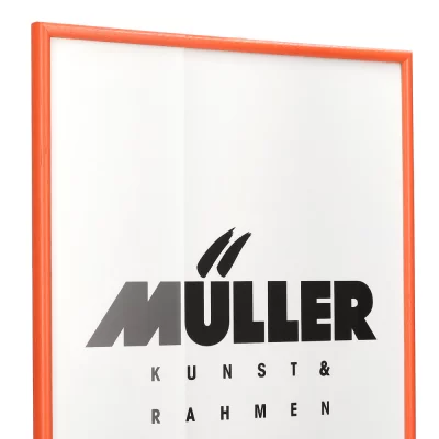 Houten fotolijst Hessen 28x35 cm | oranje | normaal glas (2 mm)