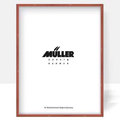 Houten fotolijst Hessen 28x35 cm | baksteen | normaal glas (2 mm)
