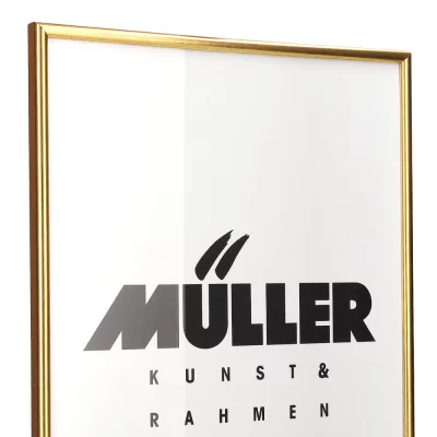 Houten fotolijst Hessen op maat roodgoud | normaal glas (2 mm)