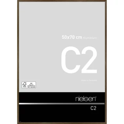 Thumbnail von Alurahmen C2 - Art Edition Struktur Walnuss matt 50x70 cm