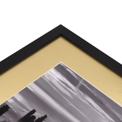 Thumbnail von 1,4 mm Passepartout White Core Maßanfertigung Polished Gold