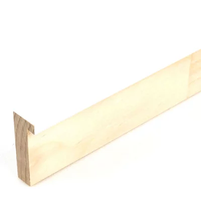 Holzrahmen Sonderzuschnitt, Matrix B&W 20x52 Weiß glanz | Normalglas (2 mm)