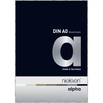 Alurahmen Alpha 84,1x118,9 cm (A0) | Silber | Normalglas (2 mm)