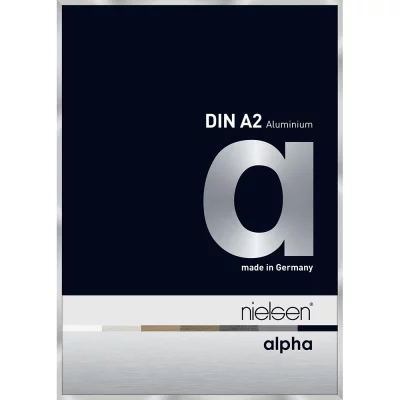 Alurahmen Profil alpha 42x59,4 cm (A2) | Silber | Normalglas (2 mm)
