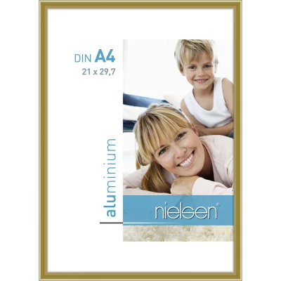 Alurahmen Classic 21x29,7 cm (A4) | Gold | Normalglas (2 mm)