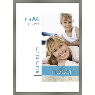 Alurahmen Classic 21x29,7 cm (A4) | Platin | Normalglas (2 mm)