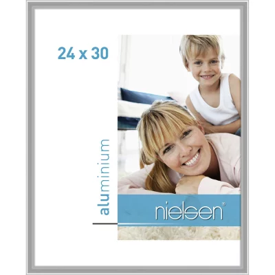 Alurahmen Classic 24x30 cm | Silber glanz | Normalglas (2 mm)