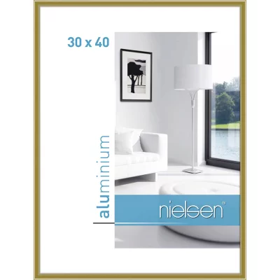 Alurahmen Classic 30x40 cm | Gold | Normalglas (2 mm)