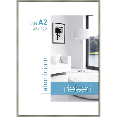 Aluminium lijst Classic 42x59,4 cm (A2) | champagne | normaal glas (2 mm)