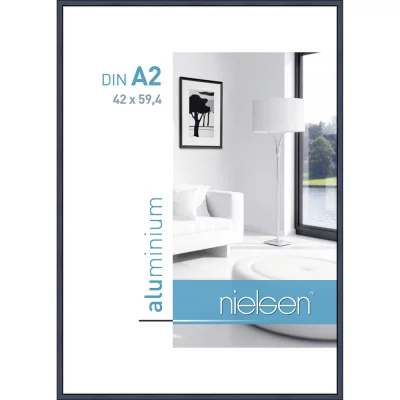 Aluminium lijst Classic 42x59,4 cm (A2) | Blu | normaal glas (2 mm)