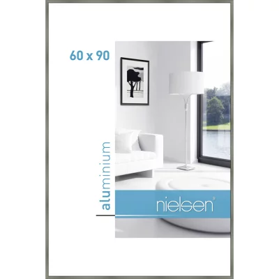 Alurahmen Classic 60x90 cm | Platin | Normalglas (2 mm)