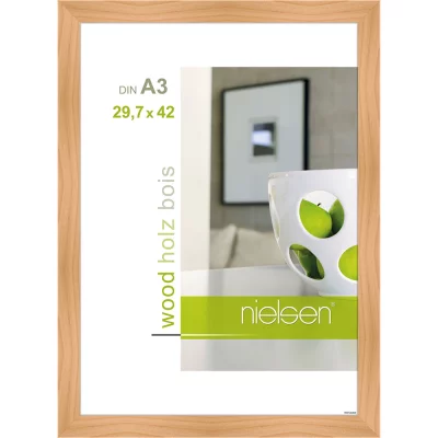 Houten lijst Essential 29,7x42 cm (A3) | berk | normaal glas (2 mm)