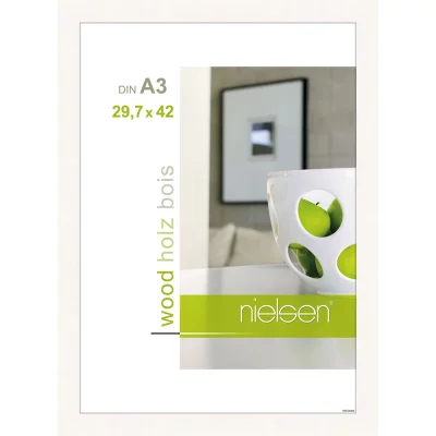 Houten lijst Essential 29,7x42 cm (A3) | wit | normaal glas (2 mm)