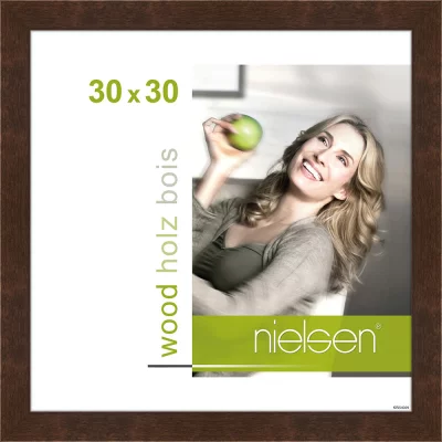 Houten lijst Essential 30x30 cm | palissander | normaal glas (2 mm)