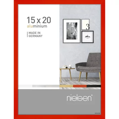 Aluminum kader Pixel 15x20 cm | tornadorood | normaal glas (2 mm)