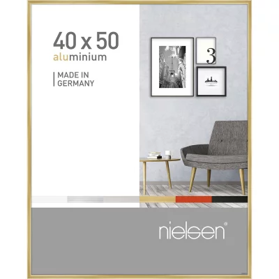 Alurahmen Pixel 40x50 cm | Gold glanz | Normalglas (2 mm)