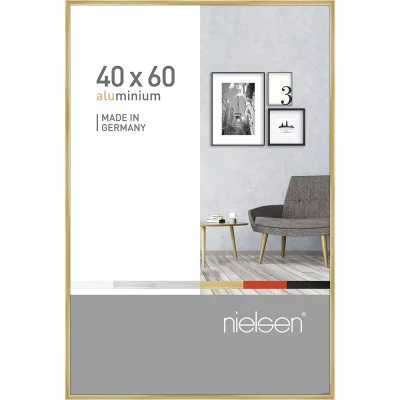 Alurahmen Pixel 40x60 cm | Gold glanz | Normalglas (2 mm)