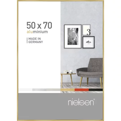 Alurahmen Pixel 50x70 cm | Gold glanz | Normalglas (2 mm)