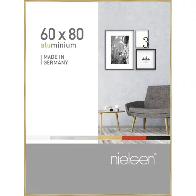Alurahmen Pixel 60x80 cm | Gold glanz | Normalglas (2 mm)