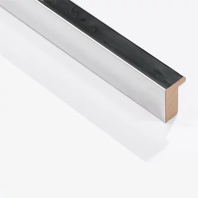 Holzrahmen Sonderzuschnitt, Matrix 20x34 Aluminium | Normalglas (2 mm)