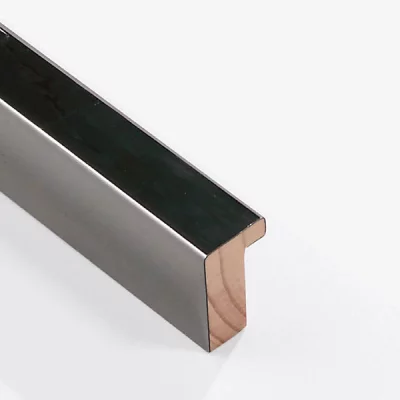 Holzrahmen Sonderzuschnitt, Matrix 20x34 Stahl | Normalglas (2 mm)