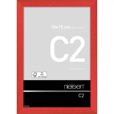 Ramka na zdjęcia C2 10x15 cm | czerwień tornada | szkło standardowe (2 mm)