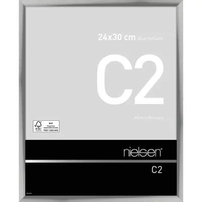 Alurahmen C2 24x30 cm | Silber glanz | Normalglas (2 mm)