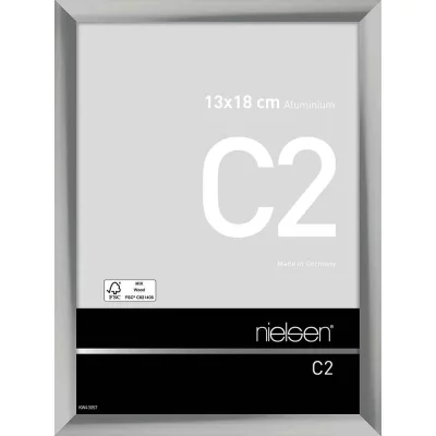 Alurahmen C2 13x18 cm | Silber glanz | Normalglas (2 mm)