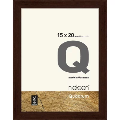Ramka na zdjęcia Quadrum 15x20 cm | wenge | szkło standardowe (2 mm)